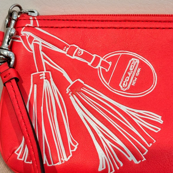 COACH Legacy Motif Small Leather Wristlet (Style #48695) - Picture 2 of 13